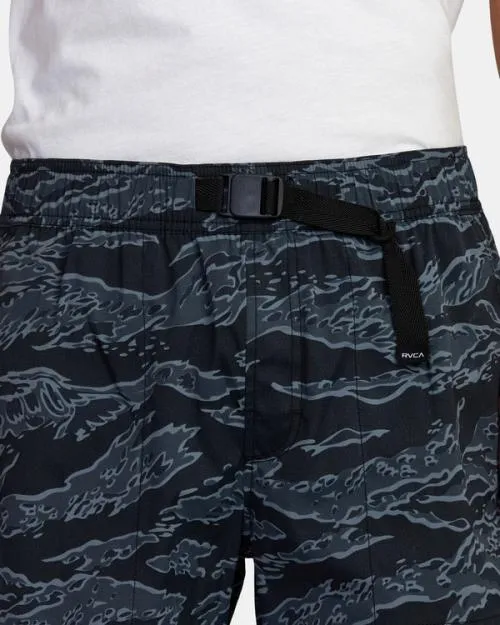 Rvca Civic Hybrid Boardshorts Black Camo Men Shorts and Hybrids