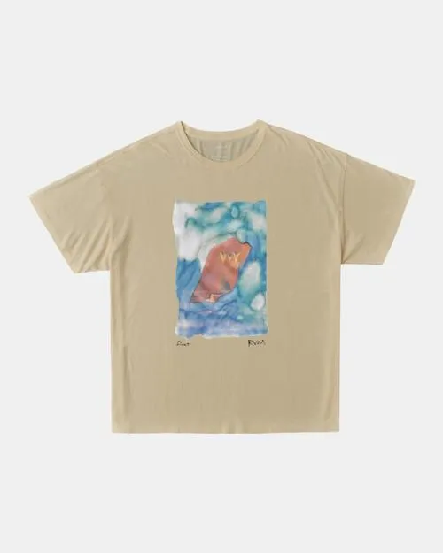 Rvca Colin Sussingham Float Tee Cream Women Tees and Tanks