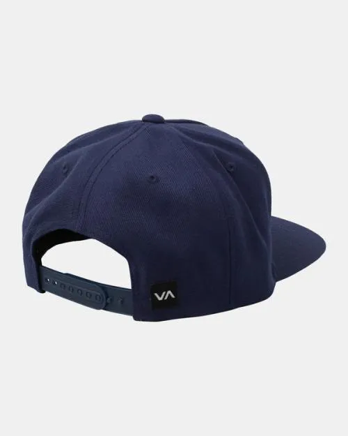 Rvca Commonwealth Snapback Hat Navy Men Hats and Beanies