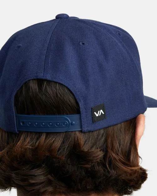 Rvca Commonwealth Snapback Hat Navy Men Hats and Beanies