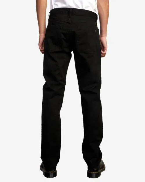 Rvca Daggers Twill Slim Fit Pants Black Men Pants