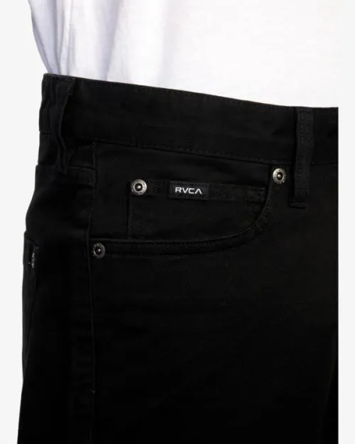 Rvca Daggers Twill Slim Fit Pants Black Men Pants