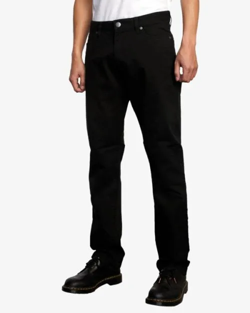 Rvca Daggers Twill Slim Fit Pants Black Men Pants