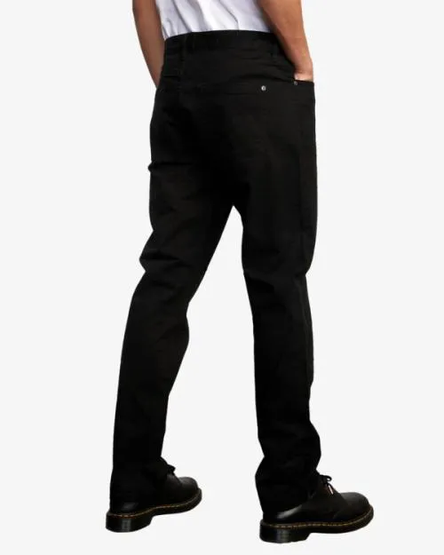 Rvca Daggers Twill Slim Fit Pants Black Men Pants