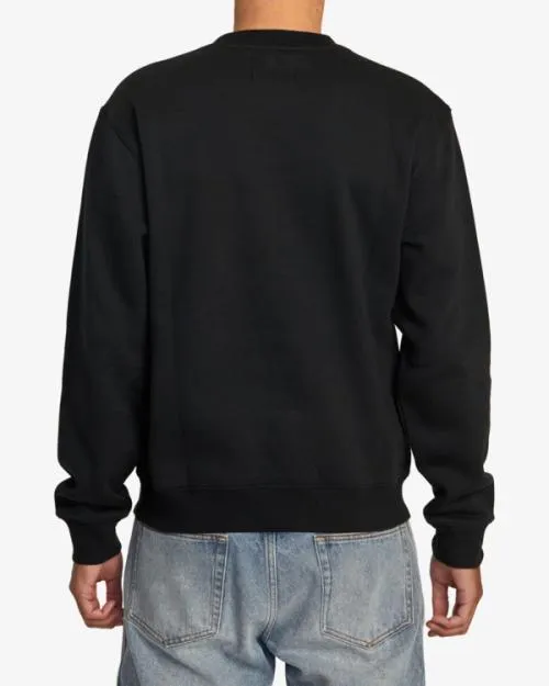 Rvca Dayshift Sweatshirt Rvca Black Men Hoodies and Sweatshirts