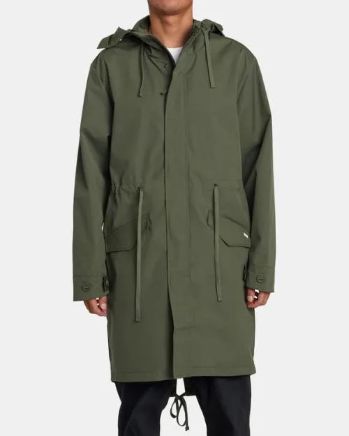 Rvca Fishtail Raincoat Cactus Men Jackets