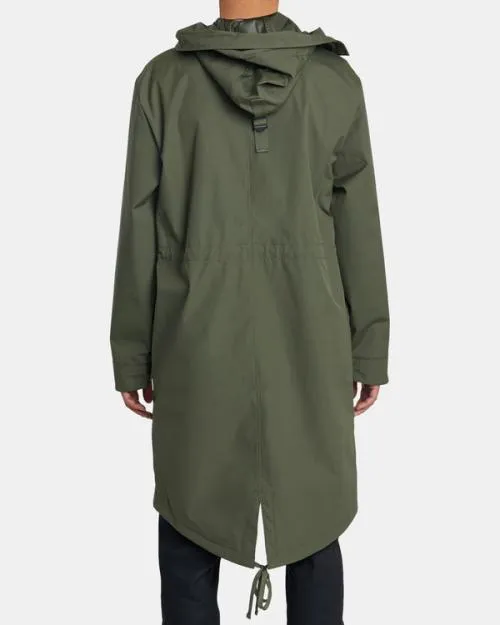 Rvca Fishtail Raincoat Cactus Men Jackets