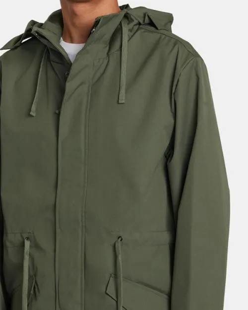 Rvca Fishtail Raincoat Cactus Men Jackets