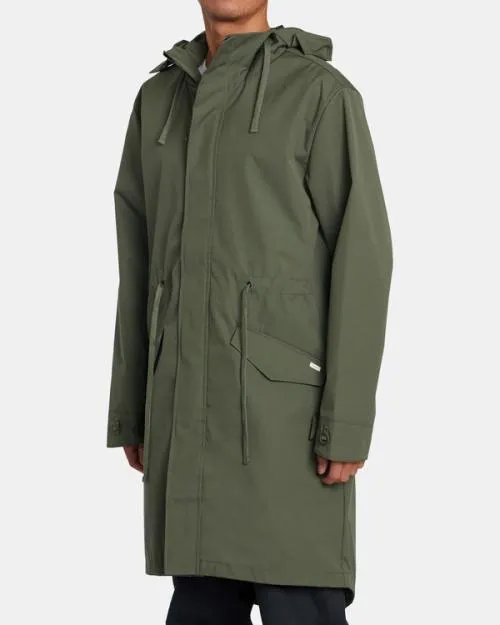 Rvca Fishtail Raincoat Cactus Men Jackets