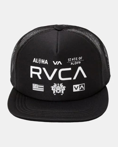 Rvca HAWAII ALL BRAND FOAM TRUCKER Black Men Hats and Beanies Rvca HAWAII ALL BRAND FOAM TRUCKER Black Men Hats and Beanies