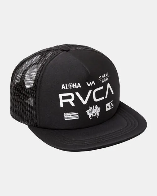 Rvca HAWAII ALL BRAND FOAM TRUCKER Black Men Hats and Beanies Rvca HAWAII ALL BRAND FOAM TRUCKER Black Men Hats and Beanies
