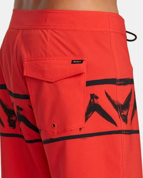 Rvca Hawaii Legend And Mana Boardshorts 18034 Red Men Boardshorts