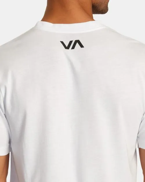 Rvca Icon Tee White SportMen Short Sleeves