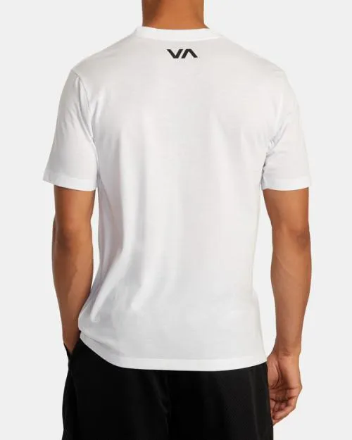 Rvca Icon Tee White SportMen Short Sleeves