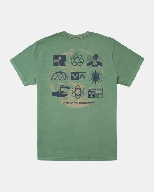 Rvca Infografik Tee Verdite Men Short Sleeves