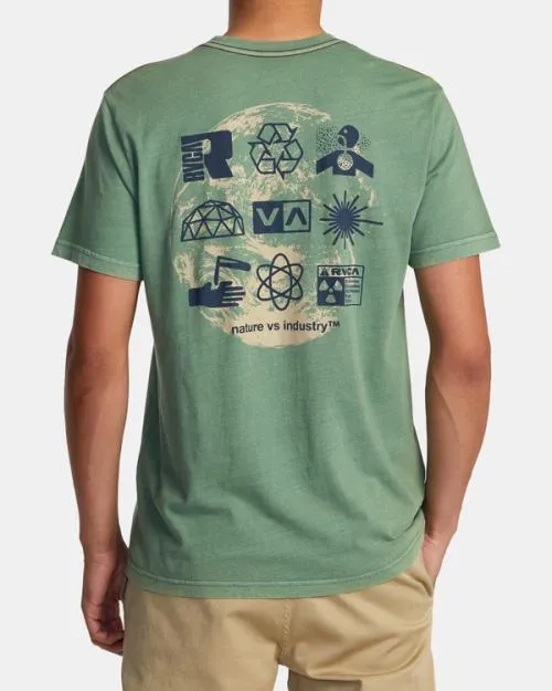 Rvca Infografik Tee Verdite Men Short Sleeves