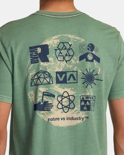 Rvca Infografik Tee Verdite Men Short Sleeves