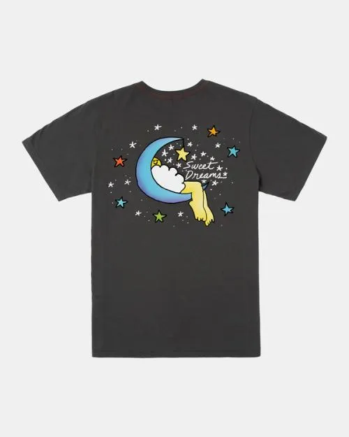 Rvca Jesse Lortz Sweet Dreams Tee Pirate Black Men Short Sleeves