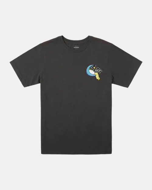 Rvca Jesse Lortz Sweet Dreams Tee Pirate Black Men Short Sleeves