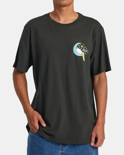 Rvca Jesse Lortz Sweet Dreams Tee Pirate Black Men Short Sleeves