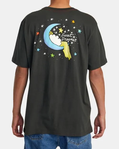 Rvca Jesse Lortz Sweet Dreams Tee Pirate Black Men Short Sleeves