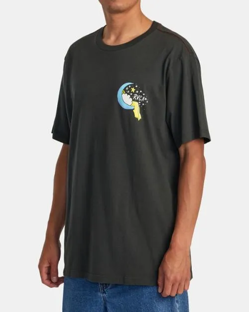Rvca Jesse Lortz Sweet Dreams Tee Pirate Black Men Short Sleeves