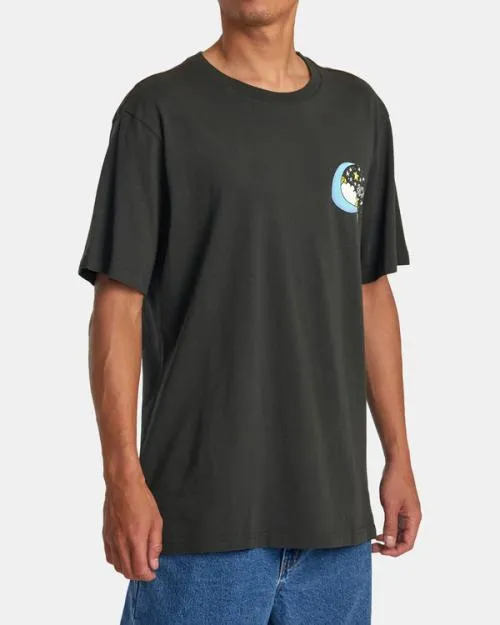 Rvca Jesse Lortz Sweet Dreams Tee Pirate Black Men Short Sleeves
