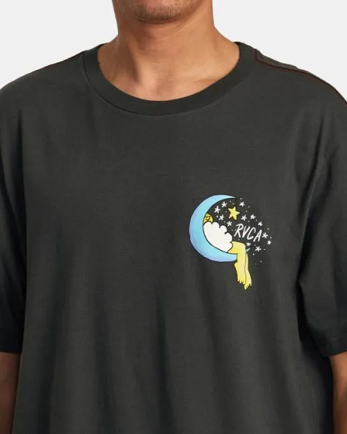 Rvca Jesse Lortz Sweet Dreams Tee Pirate Black Men Short Sleeves