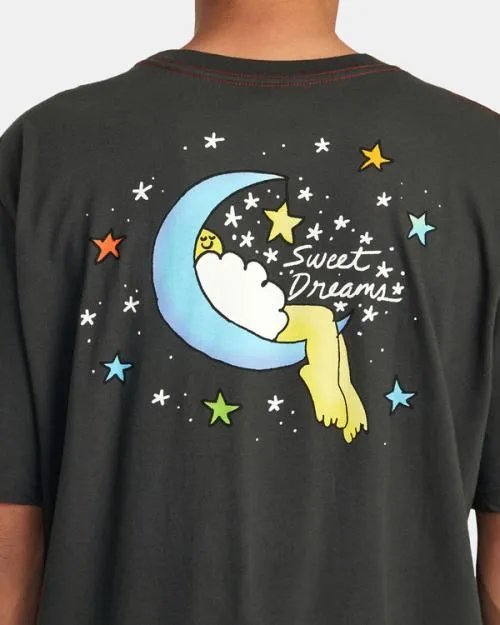 Rvca Jesse Lortz Sweet Dreams Tee Pirate Black Men Short Sleeves