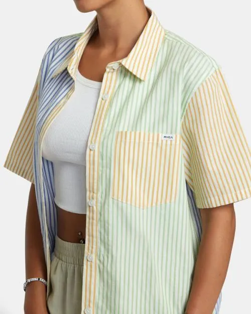Rvca Nauti Shirt Short Sleeve Shirt Multi Women Tops