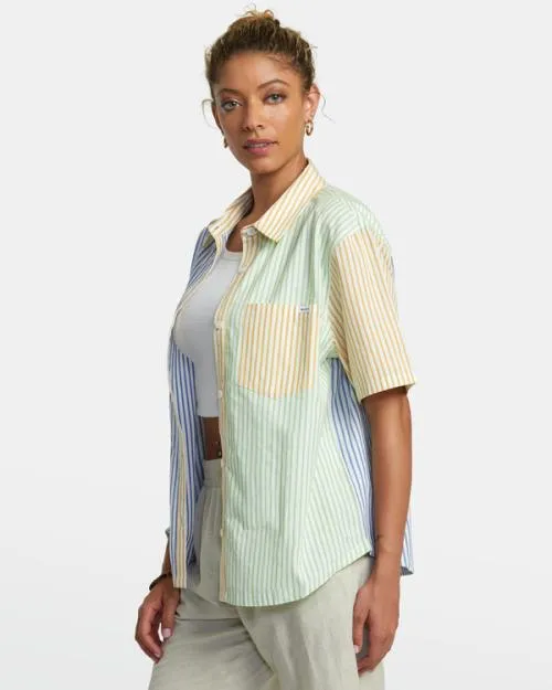 Rvca Nauti Shirt Short Sleeve Shirt Multi Women Tops