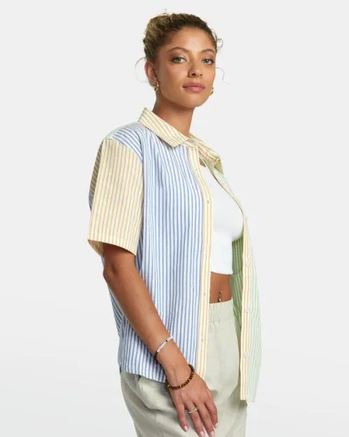 Rvca Nauti Shirt Short Sleeve Shirt Multi Women Tops