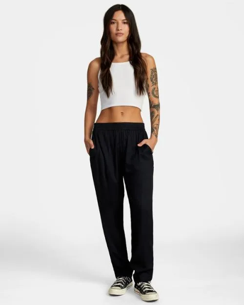 Rvca New Yume Beach Pants Black Women Pants