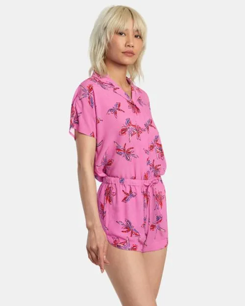 Rvca New Yume Eco Viscose Shorts Cyclamen Women Shorts and Skirts