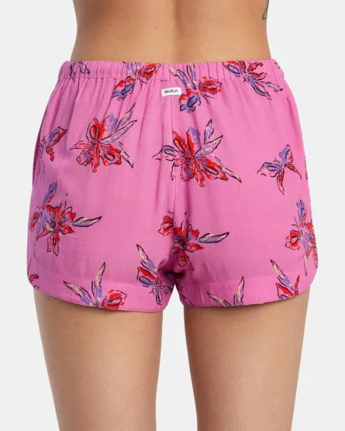 Rvca New Yume Eco Viscose Shorts Cyclamen Women Shorts and Skirts