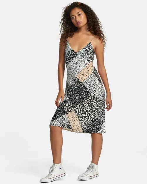 Rvca Oh Lord Midi Dress Rvca Black Women Dresses and Rompers