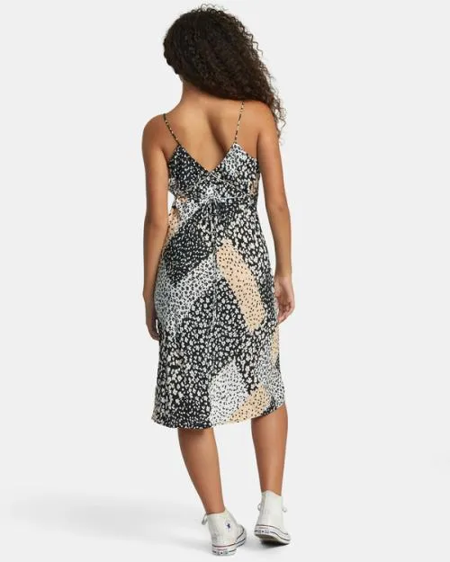 Rvca Oh Lord Midi Dress Rvca Black Women Dresses and Rompers