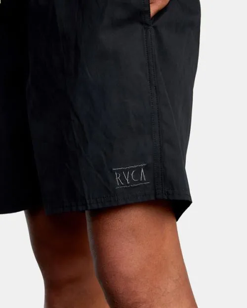Rvca Opposites Hybrid Elasticized Shorts Black Men Boardshorts