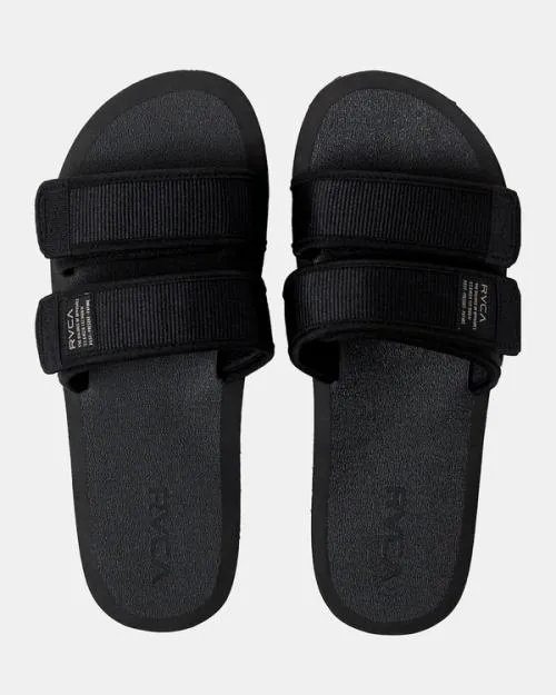 Rvca Peak Slider Sandals Black Men Sandals