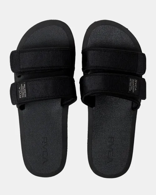 Rvca Peak Slider Sandals Black Men Sandals