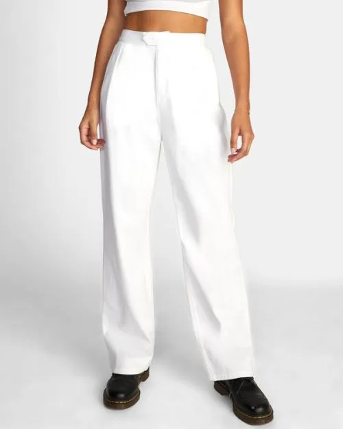 Rvca Pepa Woven Pants Whisper White Women Pants
