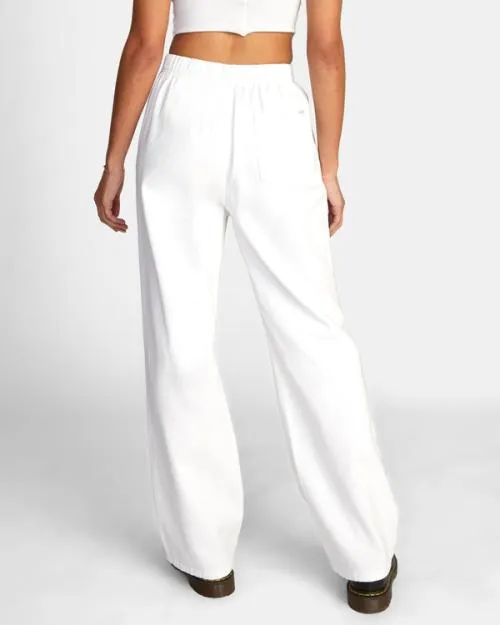 Rvca Pepa Woven Pants Whisper White Women Pants