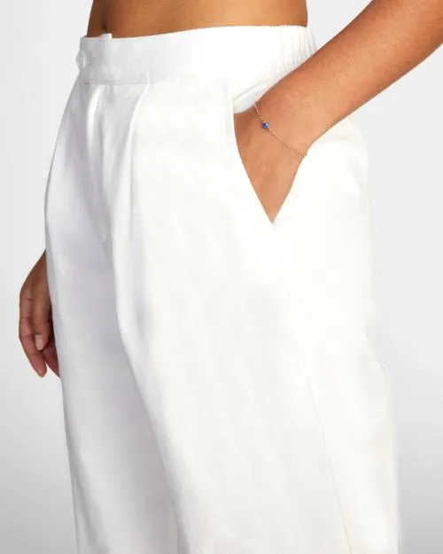 Rvca Pepa Woven Pants Whisper White Women Pants