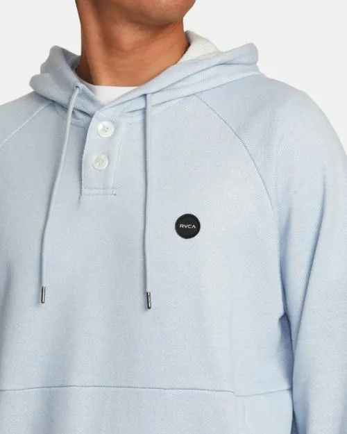 Rvca Port Hoodie Powder Blue Men Hoodies and Sweatshirts