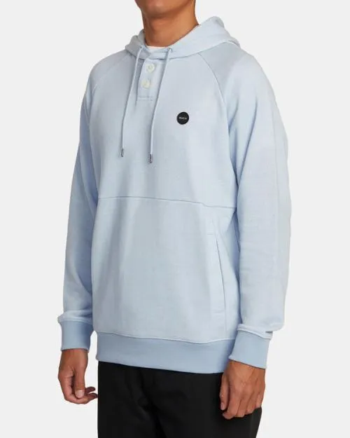 Rvca Port Hoodie Powder Blue Men Hoodies and Sweatshirts