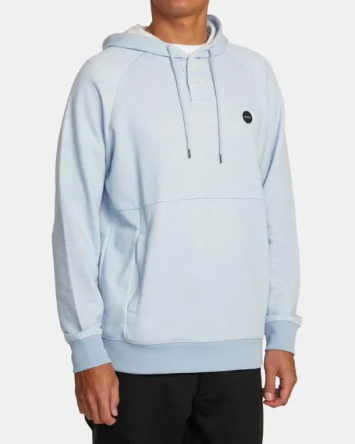 Rvca Port Hoodie Powder Blue Men Hoodies and Sweatshirts