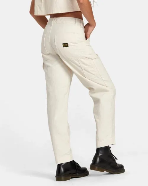 Rvca Recession Workwear Pant Latte Women Pants