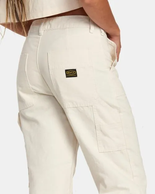 Rvca Recession Workwear Pant Latte Women Pants