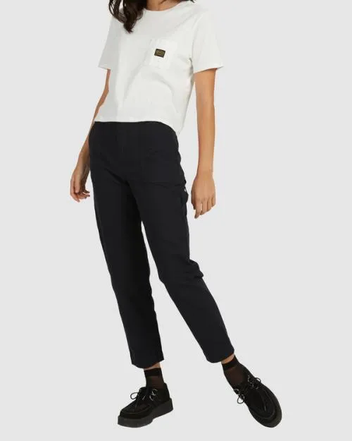 Rvca Recession Workwear Pant True Black Women Pants