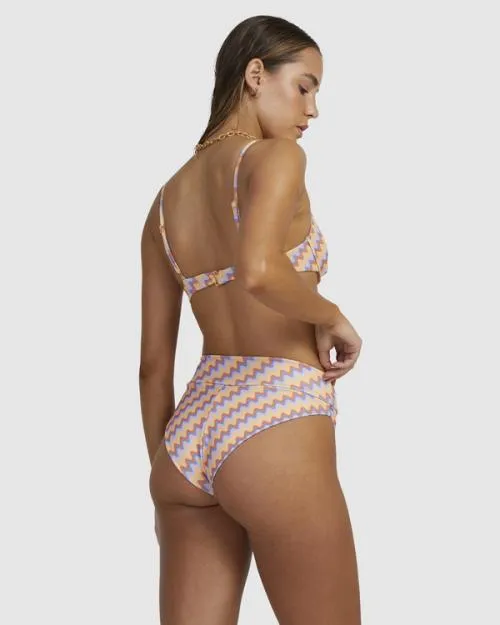 Rvca Retro Wave Underwired Bikini Top Melon Women Bikini Tops